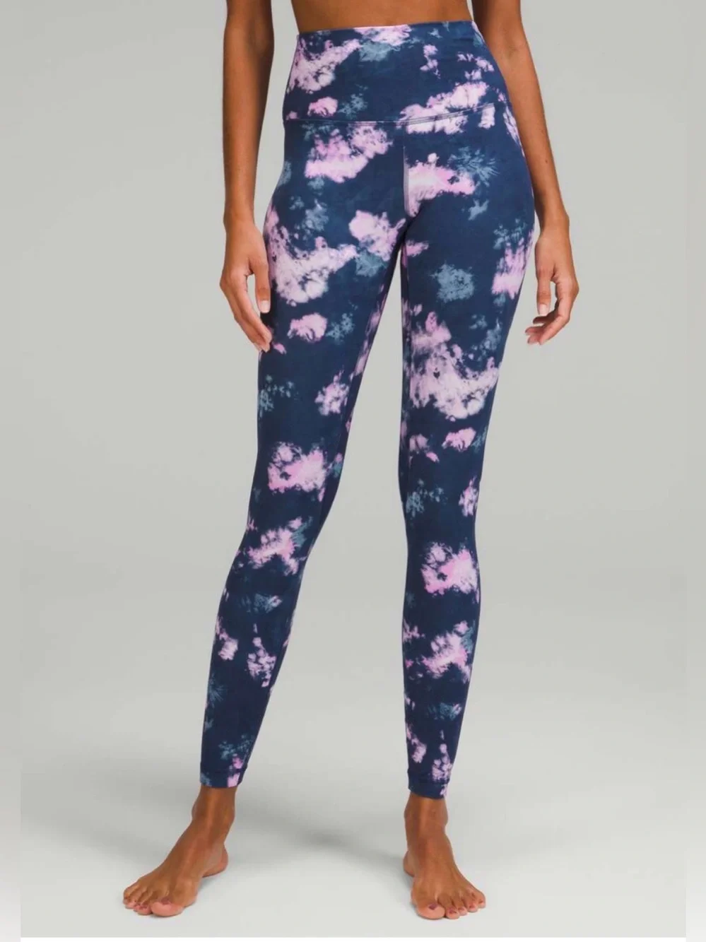 Lululemon Align Circulate Tie Dye Mineral Blue Multi Two-Piece Set size 2